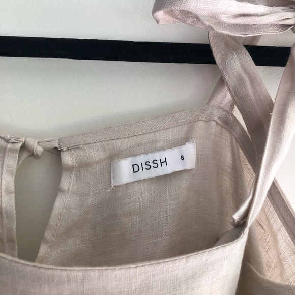 DISSH Linen frilly crop top - Picture 3 of 3